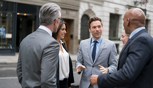 team of people discussing december's job market update