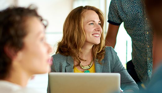 woman in meeting